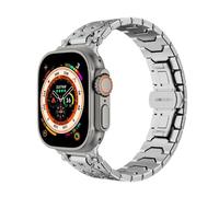 BNCXMO Titan en acier inoxydable en acier en métal Bands de surveillance pour bande Ultra 2 49 mm 46 mm 45 mm 44 mm Strap Series 10 9 8 7 6 5 4 3 2 1 SE avec connecteur métallique
