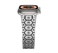 BNCXMO Titan en acier inoxydable en acier en métal Bands de surveillance pour bande Ultra 2 49 mm 46 mm 45 mm 44 mm Strap Series 10 9 8 7 6 5 4 3 2 1 SE avec connecteur métallique