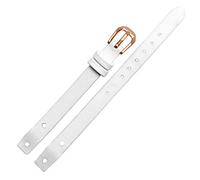 BNCXMO Vérités de montres en cuir en cuir pour f ossil es4340 ES4119 ES4000 STRACTS WORK avec vis 8 mm rouge noir blancbracelet