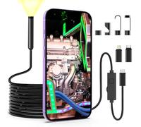 BNEHHOV Caméra Endoscopique 1920P avec Lumière, Caméra D'inspection avec 8 Lumières LED, Serpent, étanche IP67, pour Android, iOS, Smartphone（5M）