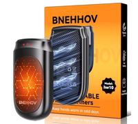 BNEHHOV Chauffe Main Rechargeable 2 en 1 Magnetique 6000 mAh, 3 Niveaux Réchauffeurs de Mains électriques réutilisables, Chauffage Portable, Cadeaux pour Hommes, Femmes et Enfants