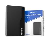 BNEHHOV Disque Dur Externe Portable 500Go 2.5'' USB 3.0 Stockage HDD pour PS4, PC, Mac, Ordinateur Portable, Xbox, Android, Bureau SATA, TV, Wii U, Chromebook, Ordinateur de Bureau, Windows