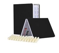 BNG Nail Display Book 120 Couleurs Display Card Chart Avec 120 Pcs Faux Ongles Conseils Pour Nail Art Montrant, Gel Vernis à Ongles Cuir Livre Salon Outils, Noir