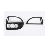 BNGDFDGH ABS Noir Brillant Compatible avec BMW Série 6 E63 E64 2004-2009 Voiture Contrôle Central Sortie d'air Cadre Décoration Autocollant Accessoires 2 Pièces(Carbon Fiber)