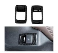 BNGDFDGH Compatible avec BMW X3 G01 2018-2023 X4 G02 2019 Bouton de réglage du siège arrière Cadre Décor Couverture Garniture Accessoires Intérieur Voiture-style(Carbon fiber)