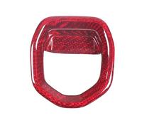 BNGDFDGH Compatible avec Lotus EMIRA 2021-2023 véritable fibre de carbone voiture P Gear interrupteur de frein à main cadre décoratif autocollant accessoires intérieurs(Red Carbon Fiber)