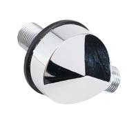 BNGDFDGH Coude d'alimentation murale, accessoires de connecteur de tuyau de douche à montage rond en laiton sortie d'eau G1/2 pouces for douche-argent