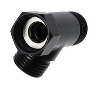 BNGDFDGH Vanne de dérivation de bras de douche en laiton massif G1/2 ", raccord de tuyau à 3 voies, connecteur adaptateur en forme de T noir mat