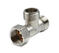 BNGDFDGH Vanne de dérivation de toilettes en cuivre, adaptateur en T, dispositif à trois voies, trou de tuyau d'eau for bain, Bidet, douche pulvérisateur