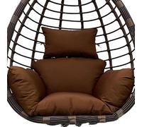BNGFSDF Coussin de Chaise œuf, Coussins Confortables for balancelles, Coussins for hamacs(Dark Brown)