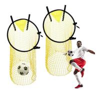 BNGXR 2 Pièces Filet de Cible de Football, Filet de Cible de Football Jaune 43.5x71.2cm, Cible Pliable D'aide à l'entraînement Cible de Tir Facile à Installer