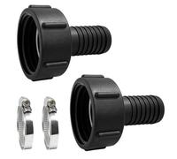 BNGXR Adaptateur de réservoir IBC,2 Pièces IBC Bouchon De Réservoir S60x6,IBC Robinet Cuve Connecteur,IBC Adaptateur Cuve S100x8/S60x6 Filetage Grossier pour Robinet de Jardin,Tuyau D'arrosage