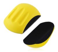 BNGXR Bloc de Ponçage à Main, 5 Pouces Cale à Poncer à la Main avec Crochet et Boucle, Forme de Souris pour Restauration de Meubles, pour Support Papier de Verre Polissage Bricolage de Carrosserie