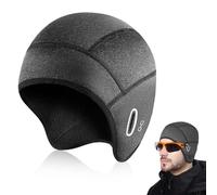 BNGXR Bonnet de Cyclisme, Bonnet sous Casque avec Trou pour Lunettes Calotte de Cyclisme pour Homme et Femme Bonnet De Sport d'hiver, Bonnet de vélo Coupe-Vent pour Course Ski Randonnée