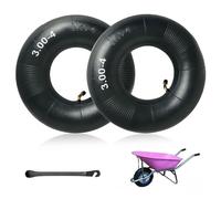 BNGXR Chambre à air Remorque, Chambres à air Caoutchouc Noir pour Chariot à Main, pour brouette remorque monocycle de Tondeuse à Gazon Chariot de Jardin et Scooter (3.00-4)