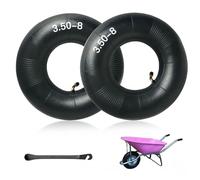 BNGXR Chambre à air Remorque, Chambres à air Caoutchouc Noir pour Chariot à Main, pour brouette remorque monocycle de Tondeuse à Gazon Chariot de Jardin et Scooter (3.50-8)