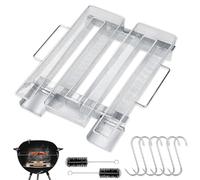 BNGXR Générateur de Fumée Froide en Acier Inoxydable pour Fumoir Professionnel, Fumage à Froid Granule, Brosse et Crochet