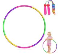 BNGXR Hula Hoop pour Enfants, Hula Hoop pour Enfants de Haute Qualité avec Jump Rope, 8 Sections Démontables, Diamètre de 66 cm, pour Enfants à Partir de 4 Ans, Sport et Danse, Fitness et Entraînement