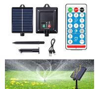 BNGXR Kit de boîte de commande de panneau solaire 1200 mAh 4,5 V avec 8 modes de clignotement Panneau solaire étanche pour guirlandes lumineuses Boîte de commande avec télécommande pour événements en