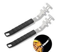 BNGXR Lot de 2 grilles de Cuisson résistantes à la Chaleur,Anti-brûlure, Outils de Barbecue pour Le Camping,Retrait Facile, ustensiles de Cuisson,Matériau Acier Inoxydable, Schwarz