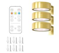 BNGXR Lot de 3 Lumière D'image de Batterie avec Télécommande, éClairage d'Image Sans Fil Lampe Tableau Sans Fil Led Aimantée 3 Températures De Couleur Lumière de Peinture Murale pour Affichage D'art