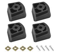 BNGXR Lot de 4 plaquettes de frein arrière en TPR pour rollers en ligne, frein universel en polyuréthane pour patins à roulettes en ligne, plaquettes de frein de rechange