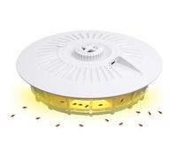 BNGXR Piège à puces,inodore,Lit Piège À Puces Dôme avec Disques De Colle, Outil D'élimination des Puces D'intérieur avec Disques Adhésifs,pour Chambre à Coucher, Salon, buanderie, Cuisine (2)