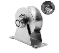 BNGXR Poulie de Levage Mouflage et Déviation pour Cordes - Capacité 200 kg, Rainure en U, Roulements à Billes - Pour Manutention, Levage et Transport