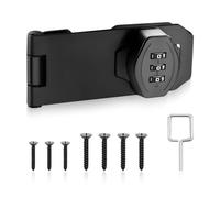 BNGXR Serrure à combinaison,Serrure à combinaison de 4 pouces, Serrure à combinaison à 3 chiffres, Serrure de sécurité,mot de passe mécaniques, avec serrure,portes de grange,garage, jardin,armoires