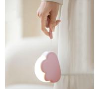 Bnhgc-Abs Veilleuse Enfant Rechargeable Lampe De Nuit Nuage Nomade Pour Allaitement Lampe Chevet Chambre Bébé Cadeau Naissance Fille, Rose
