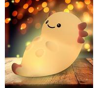 Bnhgc-Axolotl - Veilleuse D'allaitement Pour Enfant - Rechargeable - Tactile - Led À Intensité Variable - Avec Minuterie De 20 Minutes - Lampe De Chevet En Silicone - Cadeau Pour Bébé Fille Garçon -