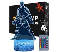 Bnhgc-Football Veilleuse Pour Enfants, Lampe De Football Dimmable 16 Couleurs Avec Télécommande, Cadeaux De Football Pour Garçons Filles Adolescents Hommes (Pt-No.7)