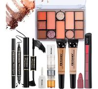 Bnhgc-Kit De Maquillage Professionnel, Ensemble De Makeup Avec Makeup Palette Correcteur Lipstick Mascara Eyeliner Gel Pailleté, Pour Le Visage Yeux Et Lèvre, Portable Beauté Set Pour Femme Et Fille