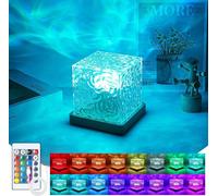 BNHGC-Lampe Effet Ocean,Lampe Vague Ocean,Lampe Led Wave,Lampe Projecteur Ocean,Wave Lamp Cube,Vague Océanique Projecteur Galaxie,Lampe Projecteur Aurore, Avec Télécommande, Lampe Pour Chambre
