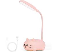 Bnhgc-Martstey Lampe De Bureau Enfant, Veilleuse Bébé, Veilleuse Pliable Mini Chat, Lampe De Lecture Avec Capteur Tactile, 4000k, Rechargeable, Pour Decoration Chambre Fille, Chambre Enfant