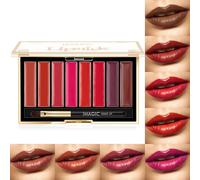 Bnhgc-Palette Fard À Paupière Maquillage Yeux, 8 Couleurs Kit Maquillage Femme, Palette De Maquillage Femme, Coffret Maquillage Avec Rouge À Lèvre, Pinceaux, Bâton Contour, Correcteur, Fard À Joues