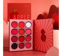 Bnhgc-Palettes De Fard À Paupières Rouges Makeup Professional, Eyeshadow Palette Red Pigmentée Mélangeante 12 Couleurs, Texture Veloutée Mate Chatoyante Ombre À Paupières Chaude Soleil D'automne