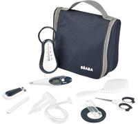 Bnhgc-, Trousse De Toilette Bébé Nomade - 9 Accessoires Dont Thermomètre De Bain, Thermomètre Digital, Anneau De Dentition, Masseur De Gencives, Mouche Bébé Manuel, Night Blue