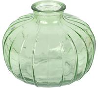 BNHGC-Vase Soliflore en Verre Vert pour Fleurs Décoration Élégante Centre de Table Mariage Rebord de Fenêtre Fêtes Jardin Dîner d'Été Cheminée Cadeau Hauteur 8 cm
