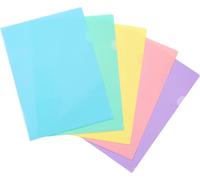 Bnhgc-Viquel - Sachet 10 Pochettes Coin A4 Rainbow Pastel En Polypropylène 13/100ème - Lot De 10 Pochettes De Rangement A4 - Coloris Assortis