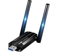 BNHGO-AC1300 Mbps Clé WiFi Puissante, Cle WiFi USB 3.0 Double Bande, 2.4G (400Mbps)/5GHz(867Mbps) Adaptateur USB WiFi PC/Laptop/Desktop/Tablet, Compatible avec Windows 11/10/8/7/Vista/XP, Mac OSX