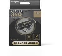 BNHGO-Clé 16 Go USB 3.0 Secure 360 avec Chiffrement Logiciel AES-256