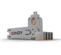 BNHGO-Lindy Clé USB et 4 verrous USB, Orange