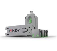 BNHGO-Lindy Clé USB et 4 verrous USB, Vert