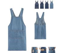 BNHJRD Tablier Croisé En Jean De Coton Léger Avec Poche Avant, Tablier De Chef Réglable Pour Hommes Et Femmes, Idéal Pour Cuisine, Jardinage, Boulangerie Et Barbecue(D)