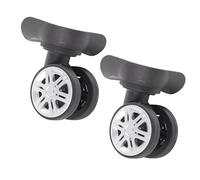 Bnineteenteam 1 Paire de Grande Roue à Double Rangée, Roue de Remplacement avec Plusieurs Vis pour la Réparation des Bagages, Matériau PP Durable, Idéal pour les Valises et les Sacs de Voyage