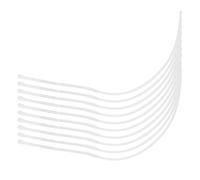 Bnineteenteam 10pcs 30lb / 50lb Ligne de pêche à la Ligne Chef Boucle connecteurs pour Accessoire de pêche à la Mouche(Blanc 50Lb) Fil de pêche Bas De Ligne Mouche