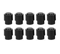 Bnineteenteam 10pcs Bouton de ramassage Guitare électrique Pointe Bouton pour Telecaster Tele pièces Bouton Bouton(Noir)