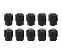 Bnineteenteam 10pcs Bouton de ramassage Guitare électrique Pointe Bouton pour Telecaster Tele pièces Bouton Bouton(Noir)