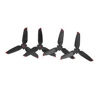 Bnineteenteam 2 Paires d'hélices de Drone RC, Accessoires à Dégagement Rapide à 3 Pales en Matériau PC pour Kits Combinés, Parfaits pour Un Vol Stable (Bordure Rouge)